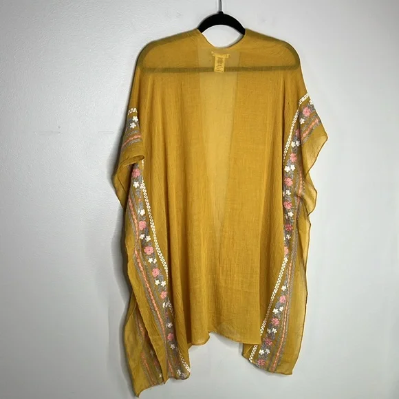 Do Everything In Love boho embroidered Kimono style cardigan - Picture 9 of 11